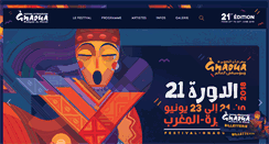 Desktop Screenshot of festival-gnaoua.net